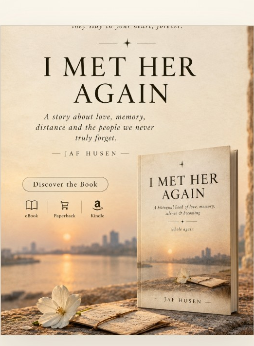 I Met Her Again — JAF HUSEN book cover